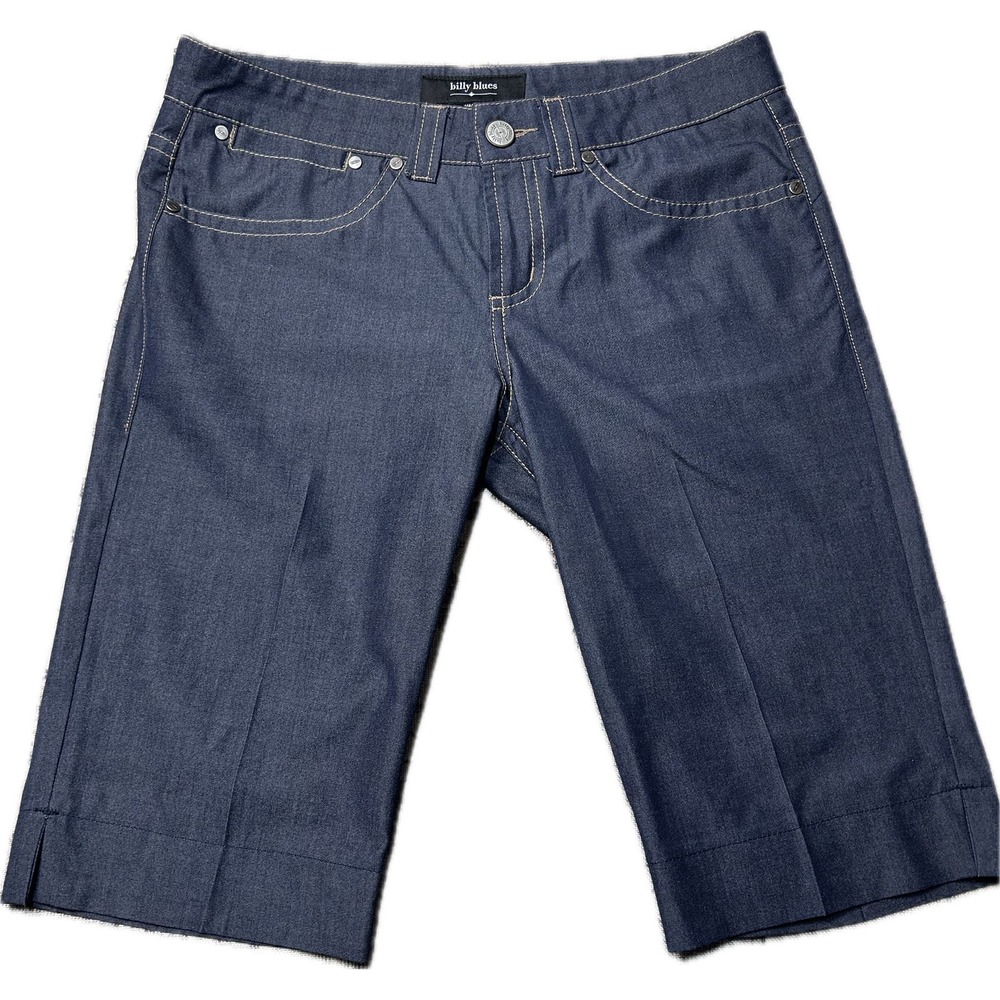 Billy Blues Womens Bermuda Shorts Size 6 Gray Denim Knee Length